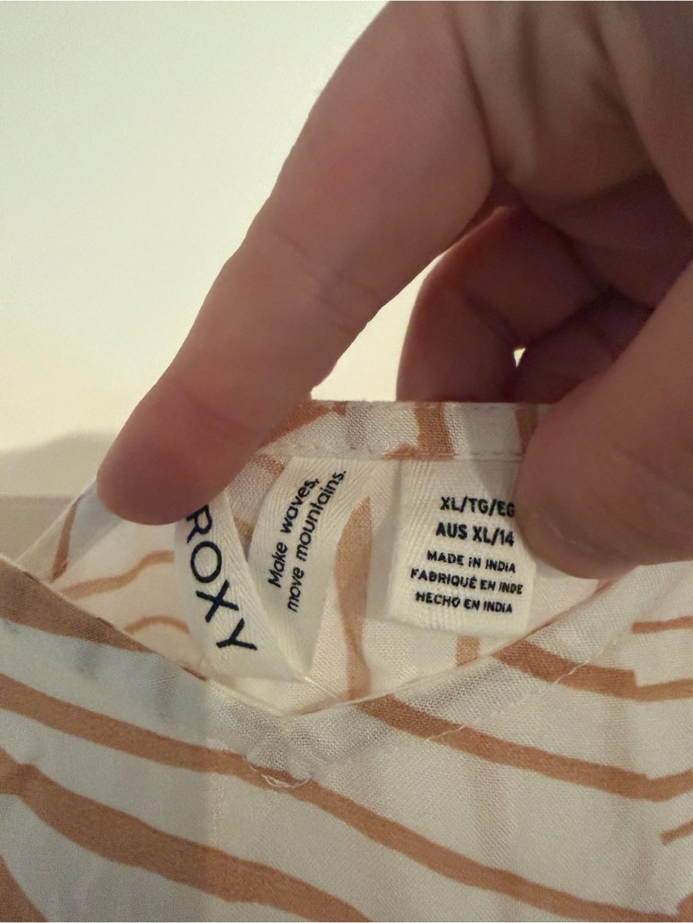 Roxy Land of Life dress in Toast Palm Tree Dreams - Picture 3 of 6